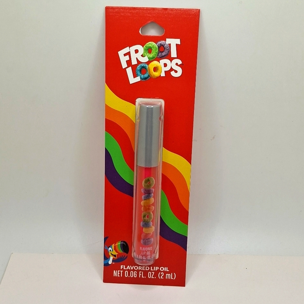 Froot loops flavored lip gloss cereal flavor cruelty free lip gloss